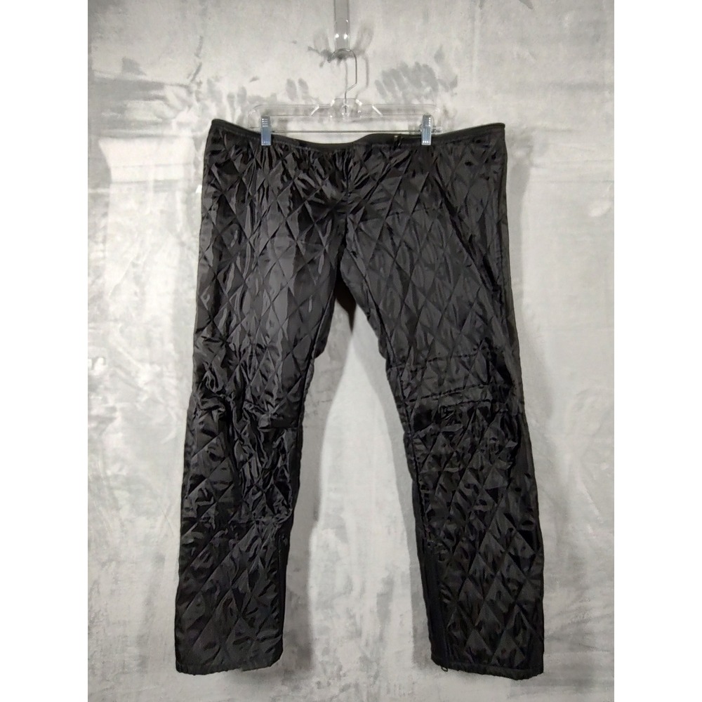 Joe Rocket Black Quilted Motorcycle Pant Liner Mens Large Thermal Insulated Zip